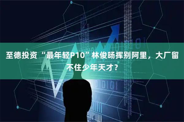 至德投资 “最年轻P10”林俊旸挥别阿里，大厂留不住少年天才？