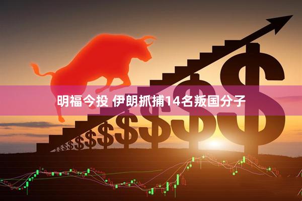 明福今投 伊朗抓捕14名叛国分子