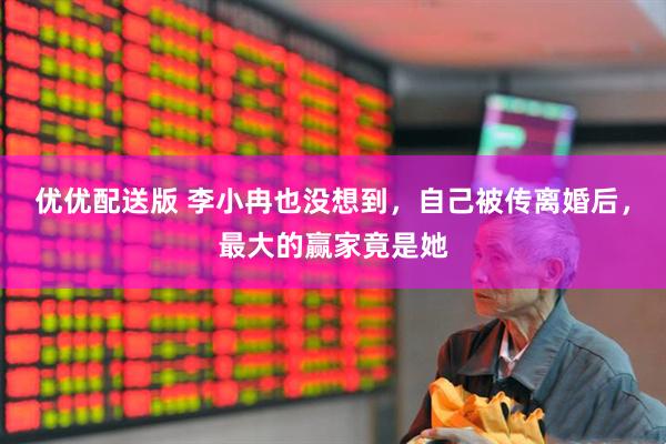 优优配送版 李小冉也没想到，自己被传离婚后，最大的赢家竟是她