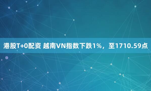 港股T+0配资 越南VN指数下跌1%，至1710.59点