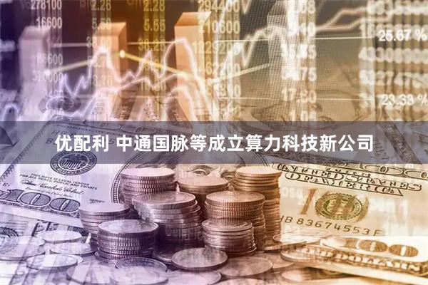 优配利 中通国脉等成立算力科技新公司